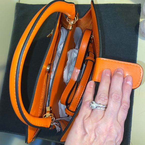 NWT A New Day, Beautiful Orange Purse, 9 x 11, perfect for summer! - Picture 4 of 5